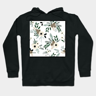 Copy of Winter Floral - White Hoodie